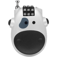 Resettable Mini Helmet Lock – High-Precision 3-Digit Combination Code, Steel Cable Anti-Theft Lock For Motorcycle, Bicycle, And Travel Luggage (Adjustable Wire Length, Lightweight, Portable) image