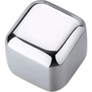 Reusable Ice Cubes Stainless Steel Chilling Stones Rocks For All Types Of Drinks - One Piece image