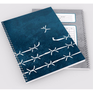 Reverie 200 Page Margined Demy Spiral Notebook - Free Man (Blue Cover) image