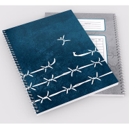 Reverie 200 Page Plain White Demy Spiral Notebook - Free Man (Blue) image