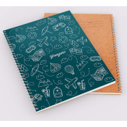 Reverie 200 Page Ruled Demy Spiral Notebook - Youngster (Teal) image
