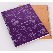 Reverie 200 Page Ruled Demy Spiral Notebook - Youngster (Violet) image