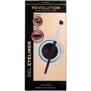 Revolution Gel Eyeliner Pot With Brush - Black image