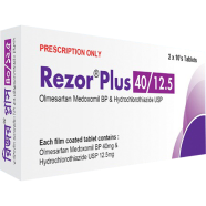 Rezor Plus 40 mg, 12.5 mg Tablet 10's Strip image