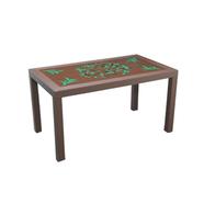 Rfl Caino Dinner Table 6 Seat P/L Print Knot - EB image