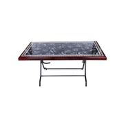 Rfl Deco Table 6 Seat S/L Print Snowball - Black image