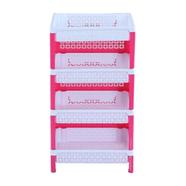 Rfl Lotus Fence Rack 4 Step - White And Deep Pink - 917789 icon