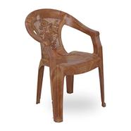 Rfl Relax Arm Chair (Net Flower) - Sandal Wood image