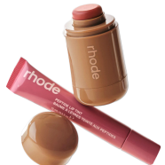 Rhode Sleepy Girl Plus Salty Tan Pocket Blush with Peptide Lip Tint – 2pcs Combo Set image