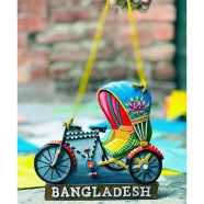 Rickshaw Marble Stone Wall Hanging Replica image