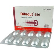 Rifagut 550 mg Tablet 10's Pack image