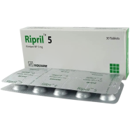 Ripril 5mg Tablet 10s Strip image