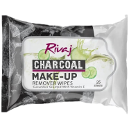 Rivaj Charcoal Make-up Remover 25 Wipes image