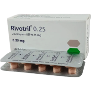 Rivotril 0.25 mg Tablet 10's Strip image