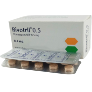Rivotril 0.5 mg Tablet 10's Strip image