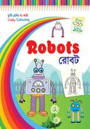 Robot - Copy Colouring image