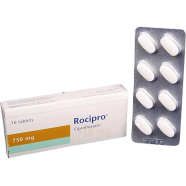 Rocipro 750 mg Tablet 8's Strip icon