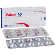 Roket 10 mg Tablet 10's Strip image
