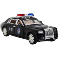 Rolls Royce Public security Diecast Alloy Car Luxurious Simulation police Toy Vehicles Black