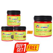 Rongdhonu Health Care Combo Pack (Chia seed, Isubgul Bhusi, Talmakhna Seed) 300gm With Rongdhonu Shimul Mul Gura, Shimul Root Powder - 100 gm image