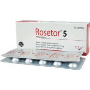 Rosetor 5 mg Tablet 10's Strip icon