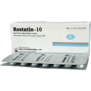 Rostatin 10 mg Tablet 14's Strip image