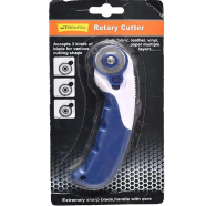 Rotary Cutter With Plastic Needle With 3 Defferent Kinds Of Blades 45mm - Blue White image