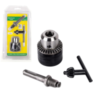 Rotary Hammer Drill Chuck Adapter 1.5-13mm 1/2 inch 20UNF Thread With SDS Plus Quick Change Drill Chuck Adapter SDS Plus Shank With Wrench Chuck Key Drills and Drivers image