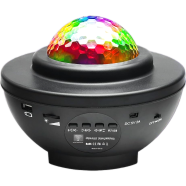 Rotation Star Projector Night Light 21 Colors Bluetooth Music Remote Control Usb Powered Smart Led Lamp image