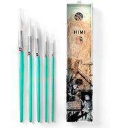 Round Brush Set- 5pc Blue image