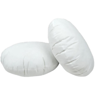 Round Fiber Cushion Tissue Fabric White14x14 Inch image