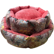 Round Plush Pet Bed Super Soft and Super Warm (Large Size) image