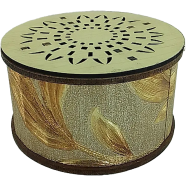 Round Wooden Jewelry Box image