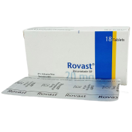 Rovast 20 mg Tablet 6's Strip image