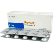 Rovast 5 mg Tablet 10's Strip image