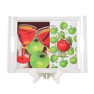 Italiano Melamine Autumn Apple Rectangular Handle Tray 18inch - 92334 icon