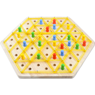 Rubber Band Triangle Board Game Strategy Territory Capture Family Multiplayer Puzzle Game