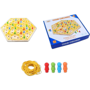 Rubber Band Triangle Chess Game Interactive Triangle Strategy Puzzle Game image