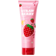 SADOER Strawberry Body Scrub Bubble Bath Salt 250 gm image