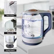 SKB 1.8 Ltr Kettle|1500W, 360-Degree Rotation Base with Safety Cut-Off Transparent Glass Body, Perfect for Boiling Water, Milk, Tea image