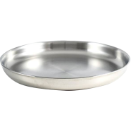 SKB Food Grade Stainless Steel Plate 24 cm - Silver - P-24 icon