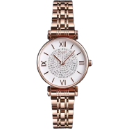 SKMEI 1533 Women’s Rhinestone Quartz Watch – Elegant Stainless Steel Strap image