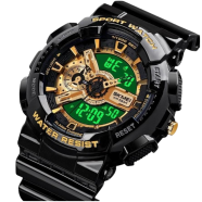 SKMEI 1688 Dual Time 5ATM Waterproof Watch For Men image