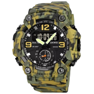 SKMEI 1965 Japan Digital movement LED Light Sport Watch Mens Military Date Countdown Clock 5Bar Waterproof image
