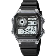SKMEI 1998 Mens Multifunction 5Bar Waterproof Chrono Wristwatch Clock Sport Watch image