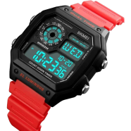 SKMEI 1998 Mens Multifunction 5Bar Waterproof Chrono Wristwatch Clock Sport Watch image