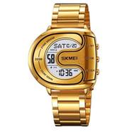SKMEI 2298 Digital Stainless Steel Luminous Men's Watch - Gold image