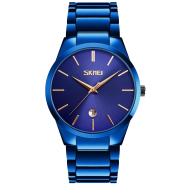 SKMEI 9140 Golden Stainless Steel Analog Luxury Watch For Men image