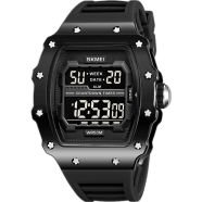 SKMEI New Colorful Sports Digital Silicone Strap Men’s Watch (2296 ) image