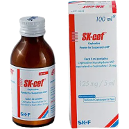 SK-cef 125 mg/5 ml Powder for Suspension 100 ml Bottle image